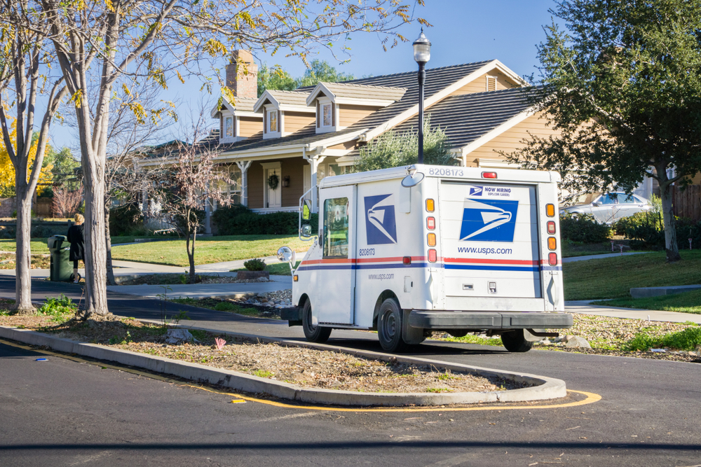 USPS truck.